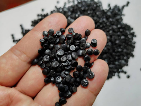 杭州黑色HDPE再生管道颗粒料